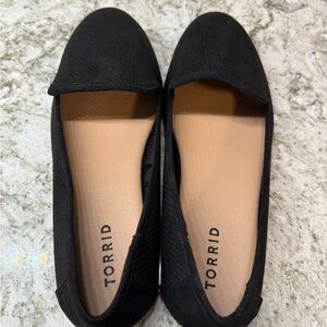 Torrid Black Ballet Flats Elegant Slip-On Shoes